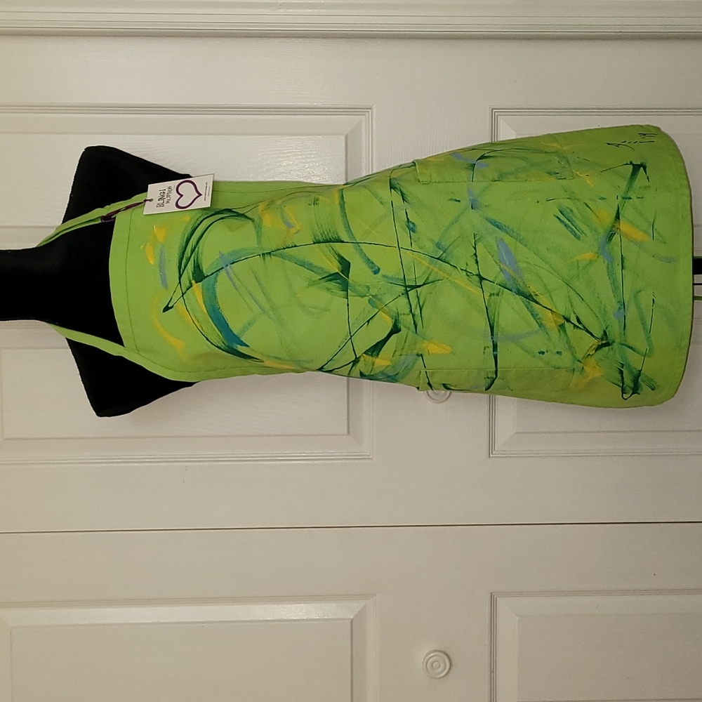 🎉💜HP💜🎉Custom Painted Wearable Art Apron  #1901